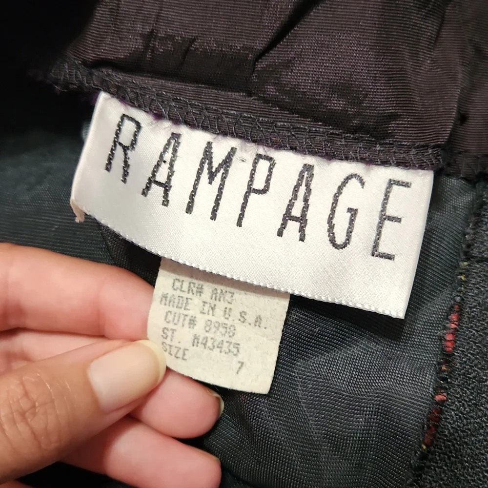 Vintage Rampage Floral Velvet Formal Strapless Bodycon Mini Party Dress - Picture 5 of 8